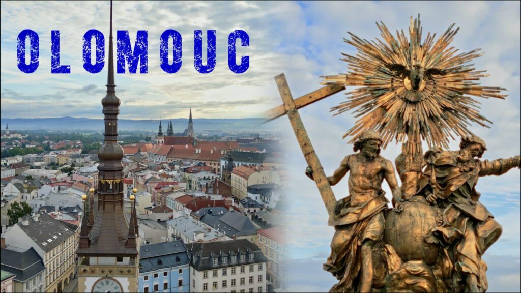 Letecké záběry historického centra Olomouce pořízené dronem.