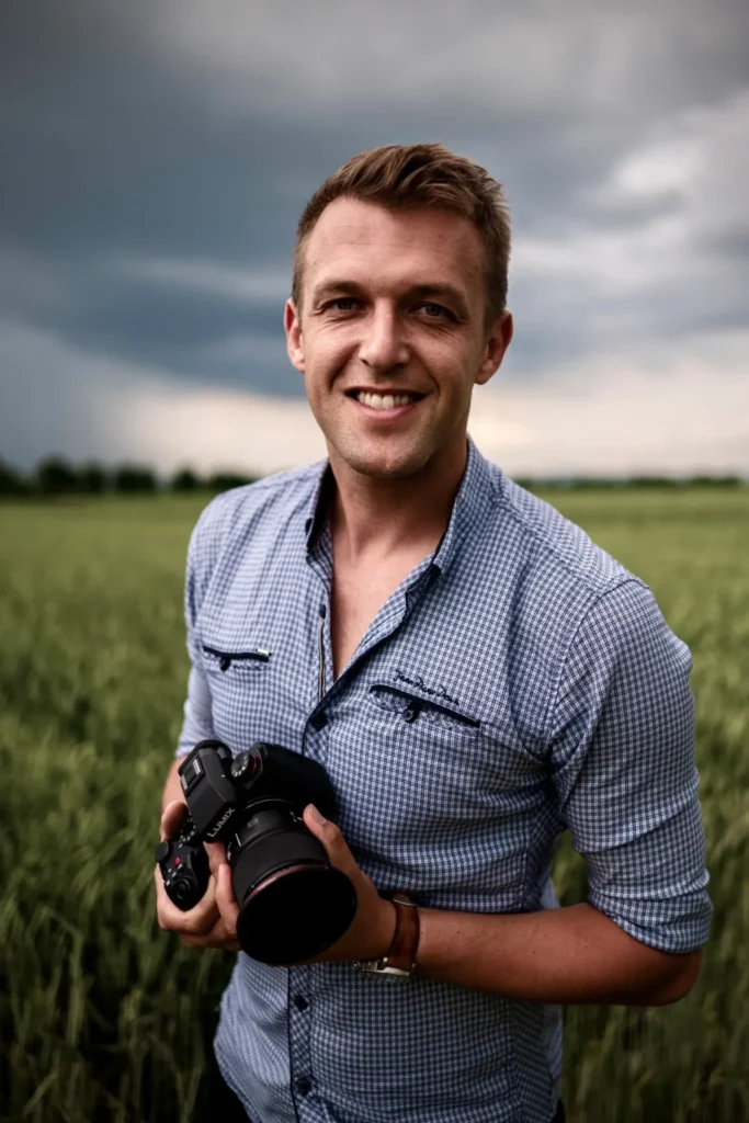 Profile photo of Martin Dostál, a premium destination wedding cinematographer specializing in analog 8mm film.